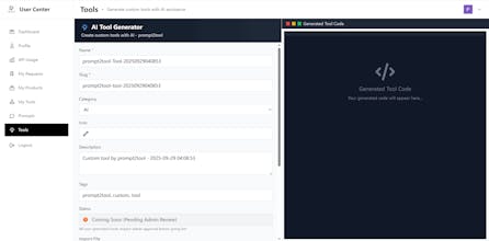 Prompt2Tool gallery image