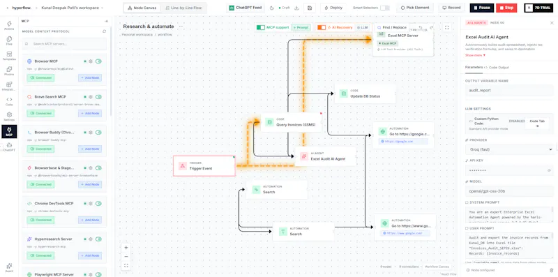 Hyperflow screenshot 1