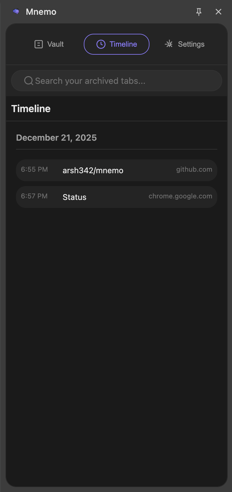 Mnemo - Screenshot 2 showing product features and functionality