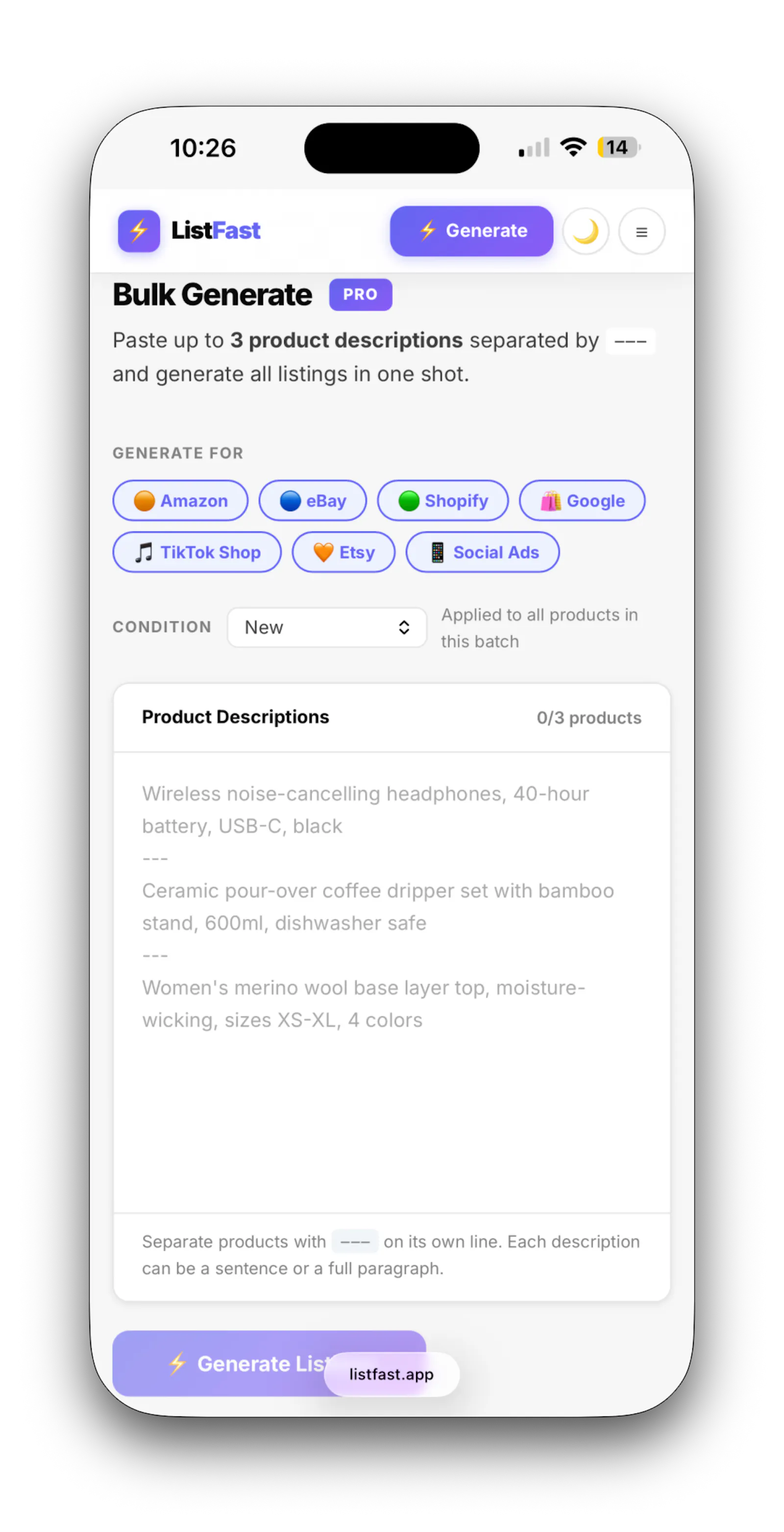 ListFast screenshot 5