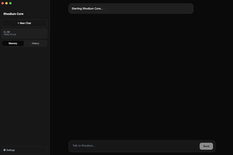 Rhodium Core screenshot 1