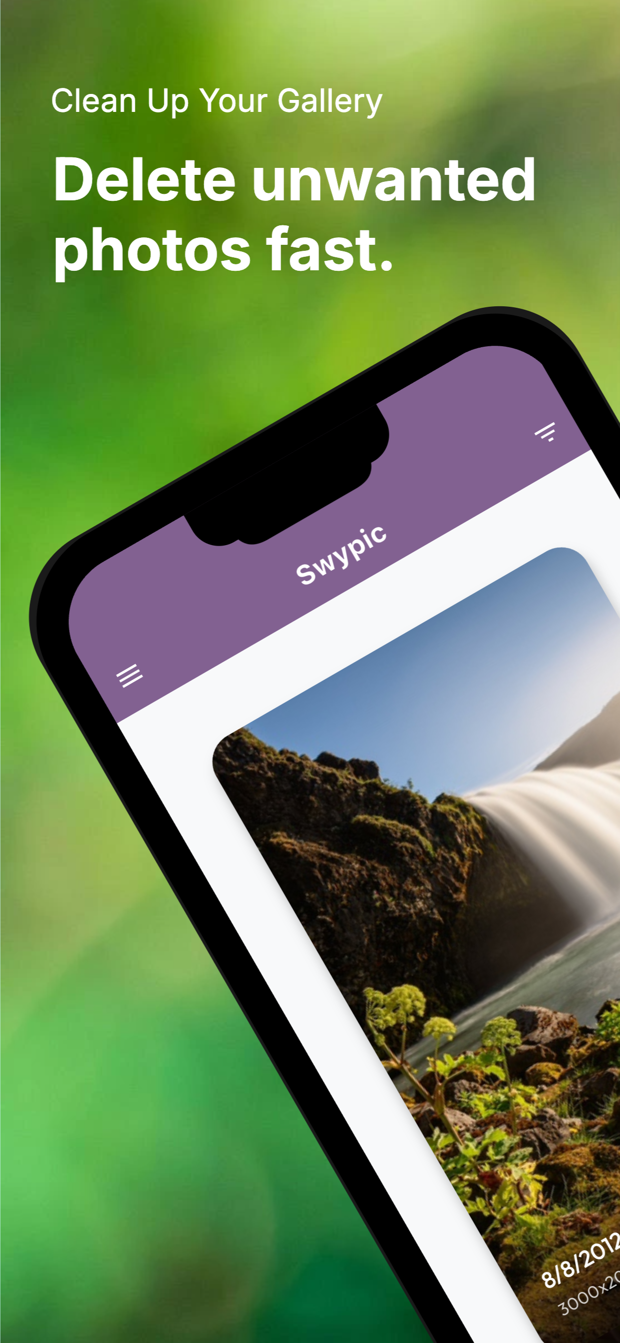 Photo Cleaner: Swypic - Main product screenshot demonstrating key features and user interface