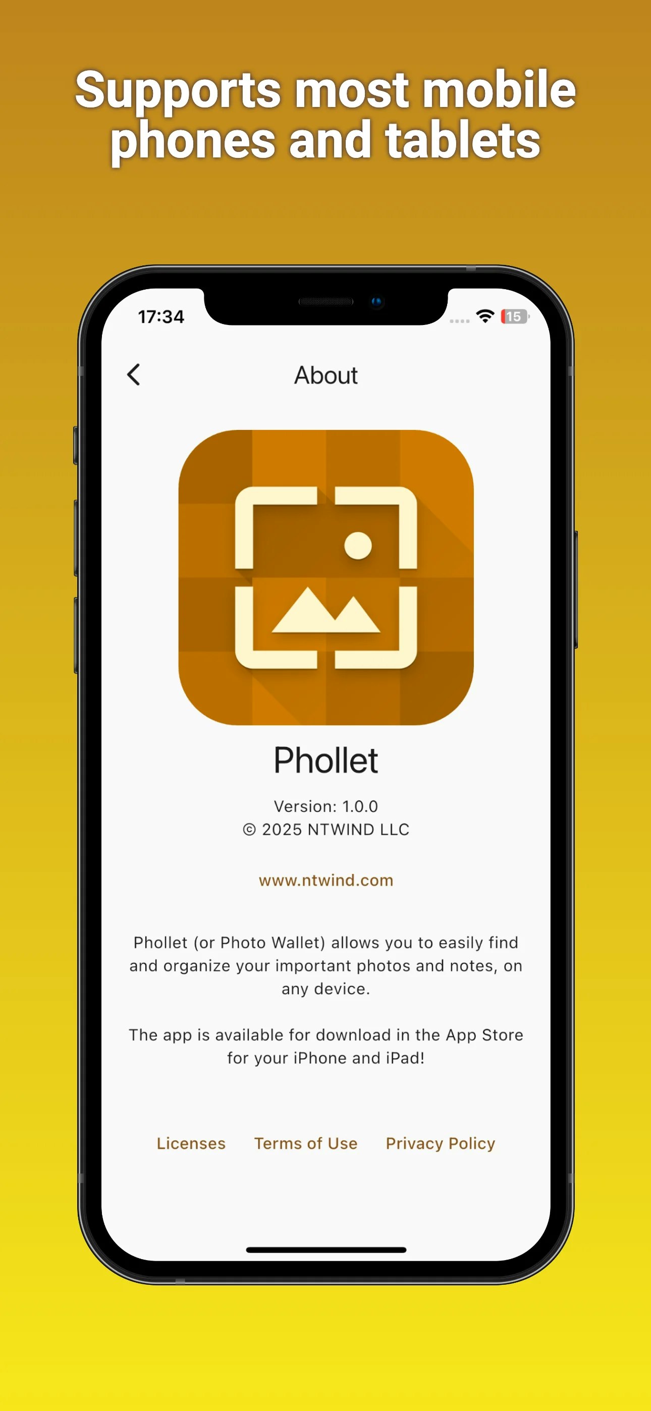 Phollet - फोटो वॉलेट नोट्स - आवश्यक फ़ोटो और नोट्स के लिए आपका गो-टू वॉलेट ऐप मीडिया 9