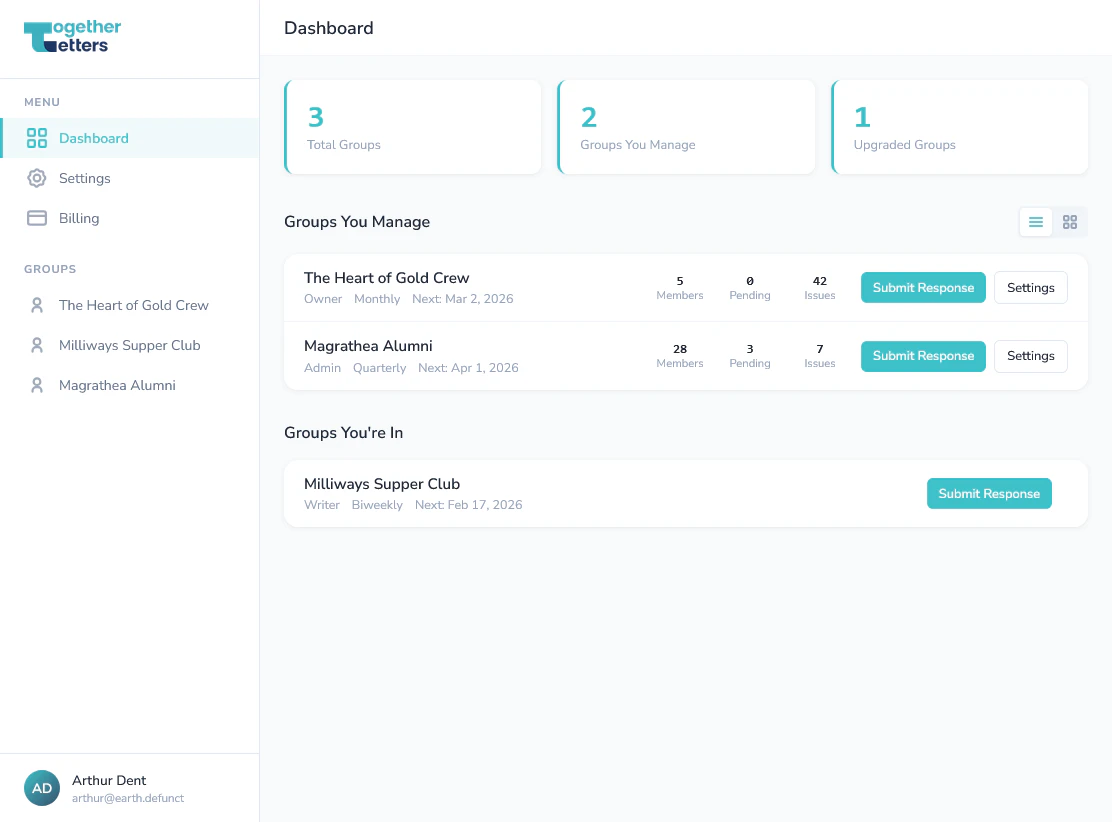 TogetherLetters screenshot 2