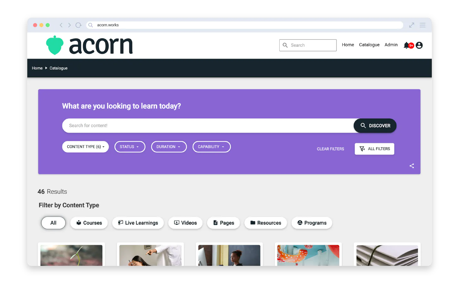 Acorn LMS gallery image