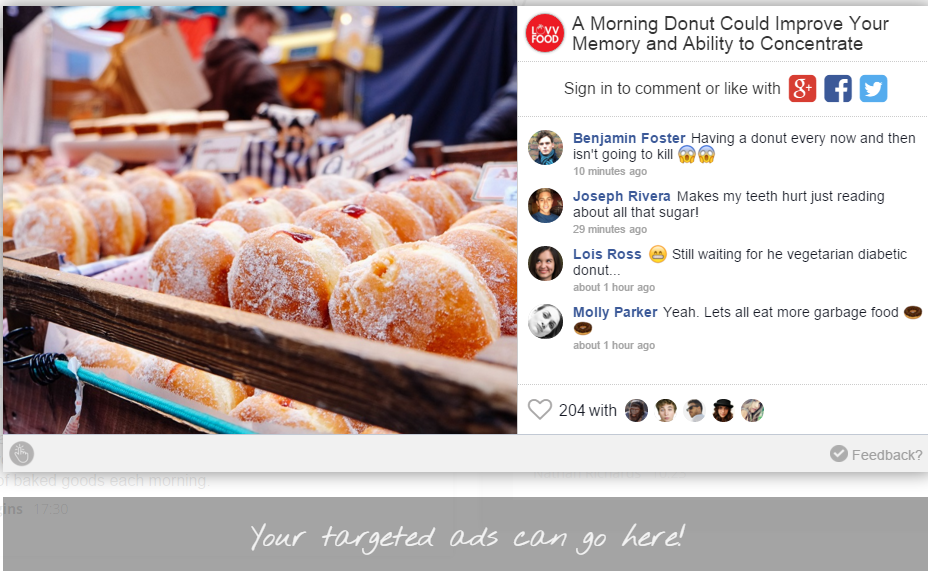 Feedable gallery image
