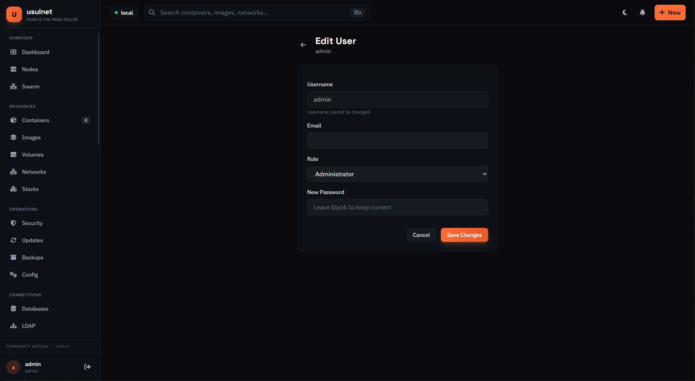 usulnet — DevOps & SysAdmins UI gallery image