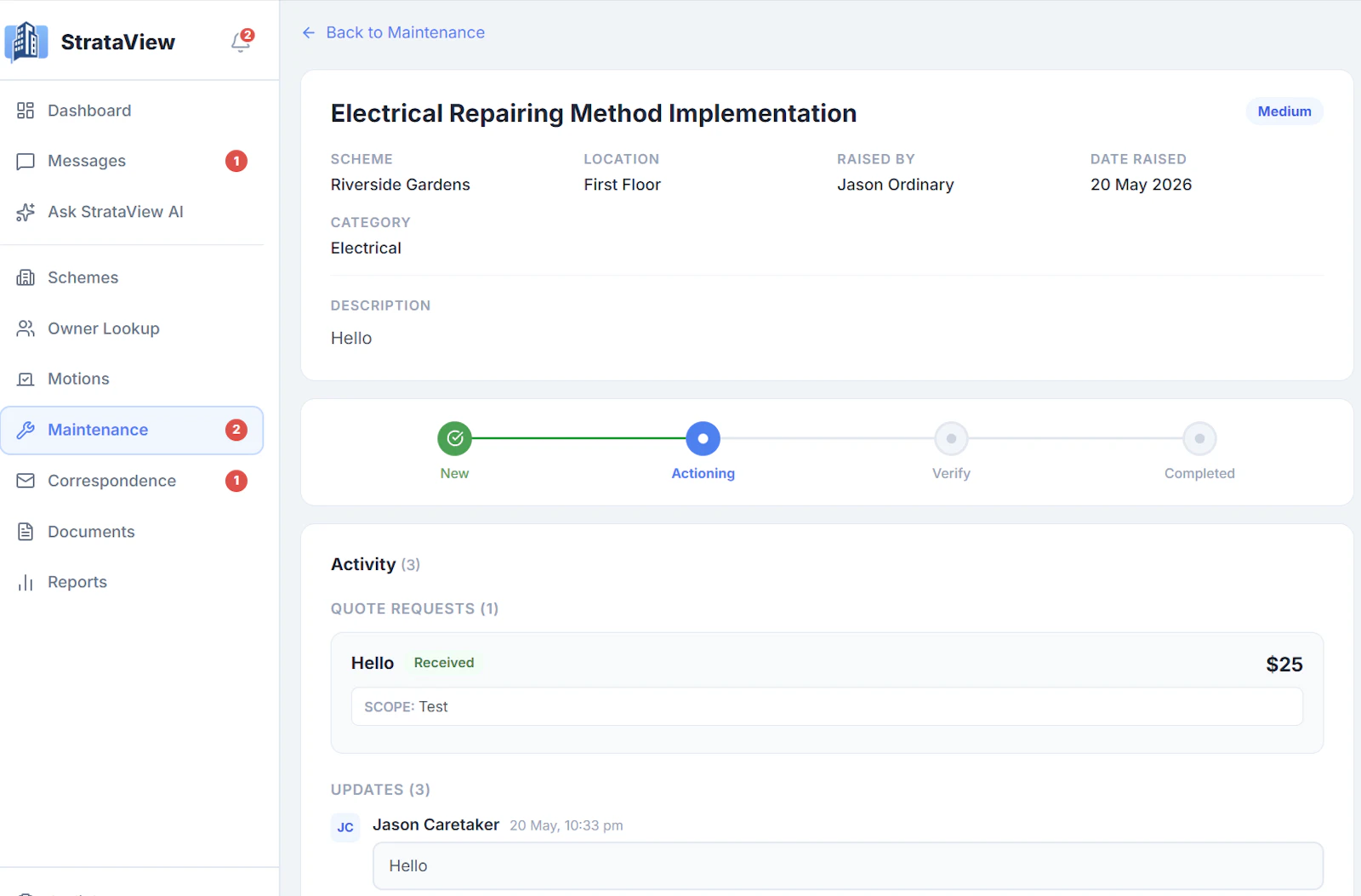 StrataView — Strata Committee Management screenshot 2