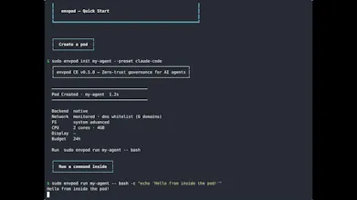 Envpod - Governance for AI agents gallery image