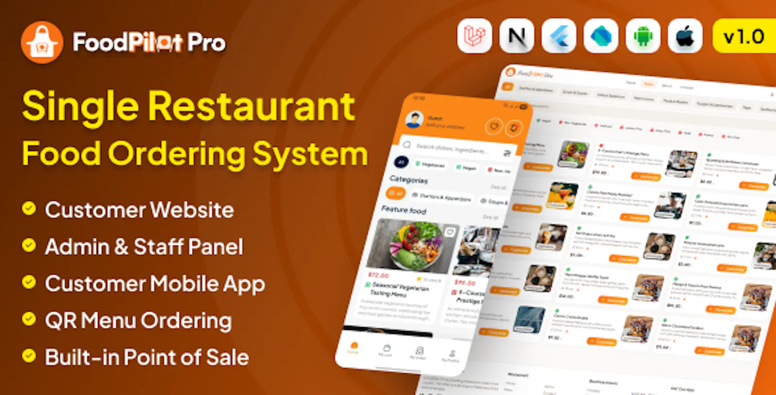 FoodPilot | Restaurant Management System screenshot 1