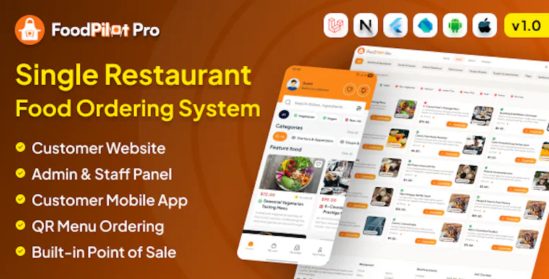 FoodPilot | Restaurant Management System screenshot 1
