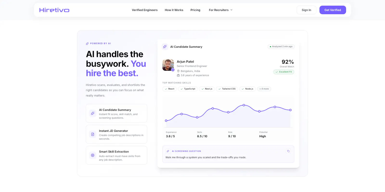 Hiretivo screenshot 2