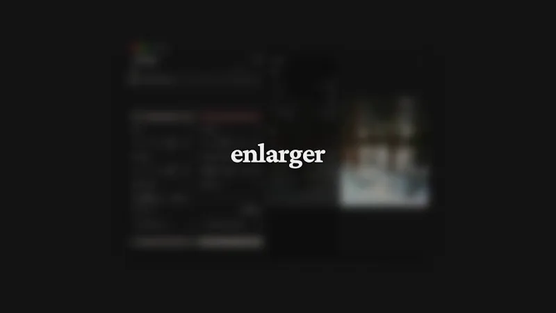 Enlarger screenshot 1 (video preview)