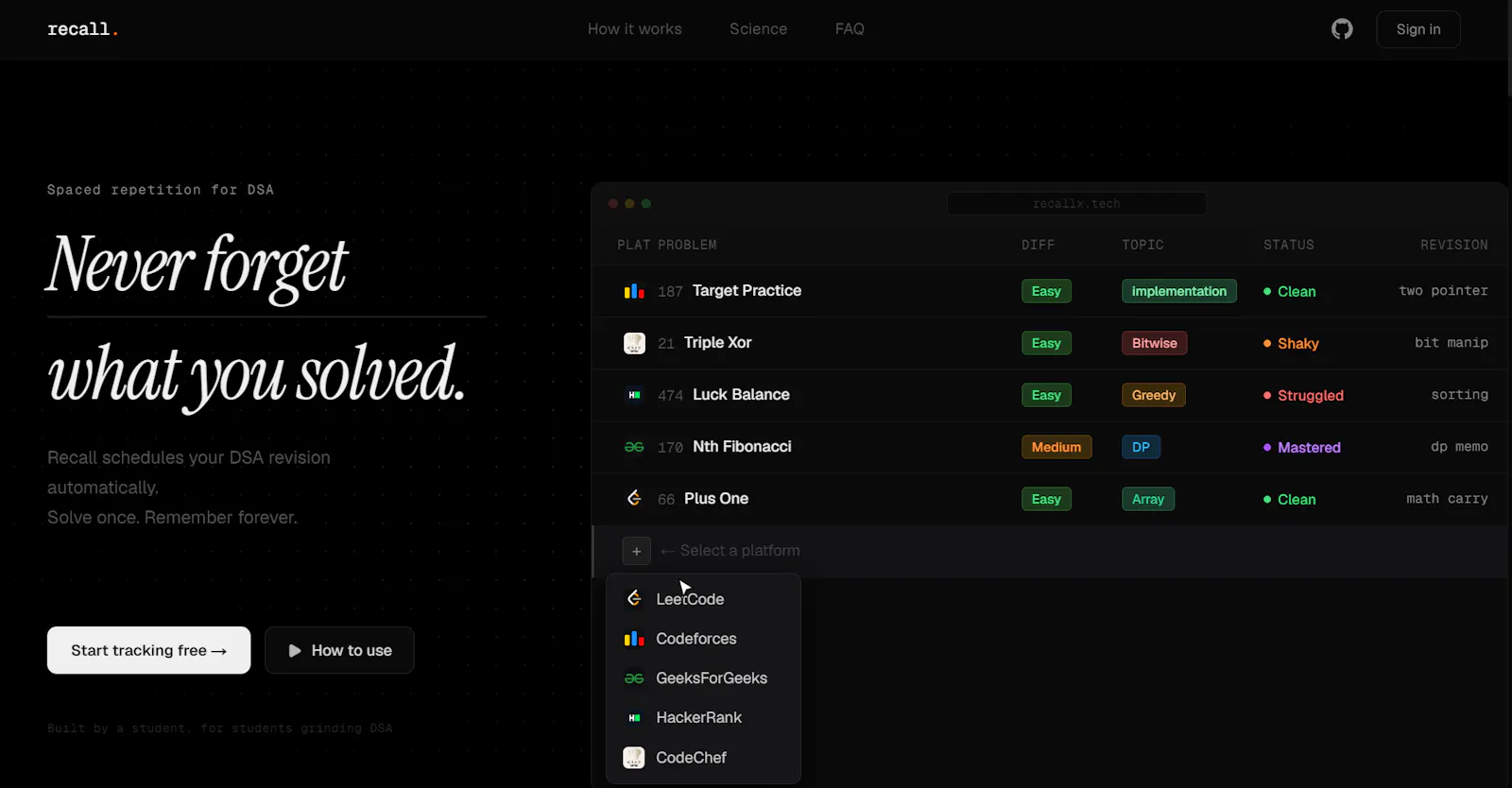 recall. screenshot 3