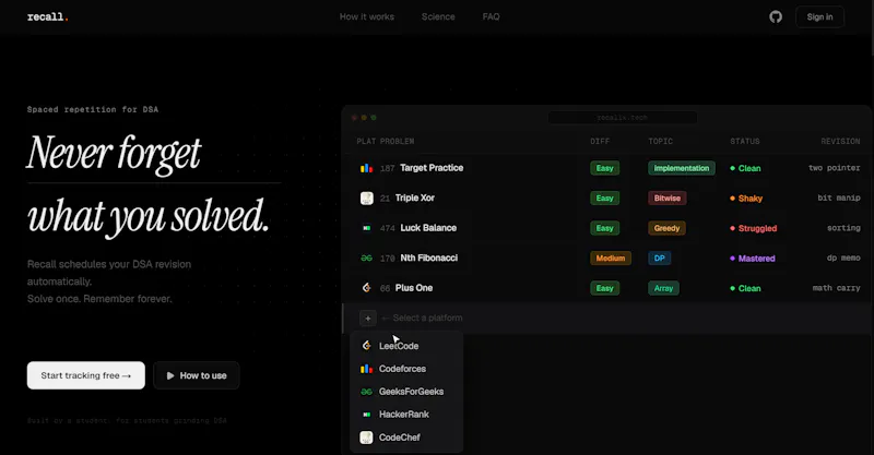 recall. screenshot 3