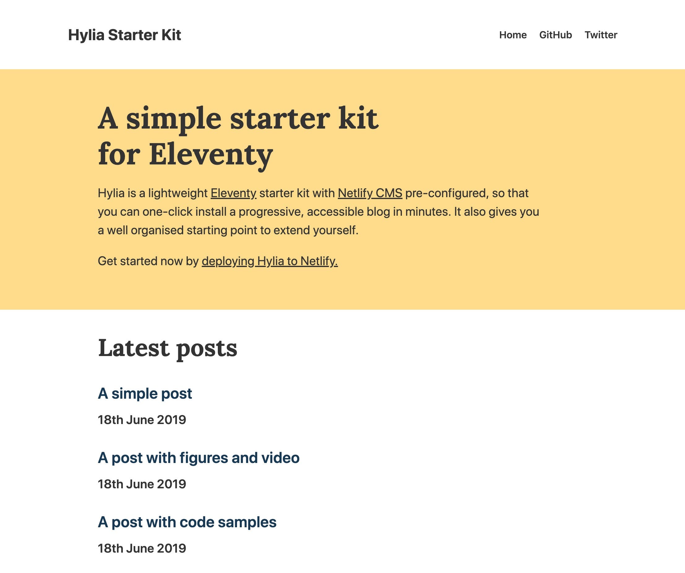 Hylia - Eleventy Starter Kit media 3