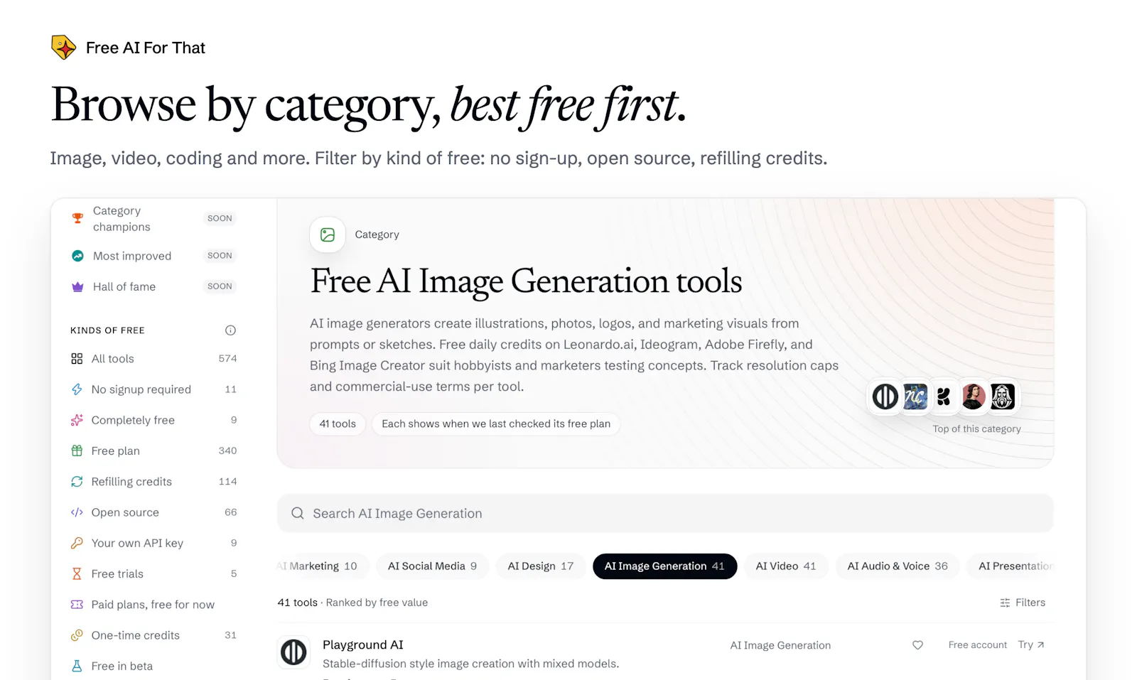 Free AI For That screenshot 2