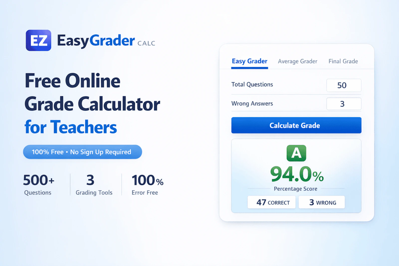 Easy Grader Calc screenshot 1