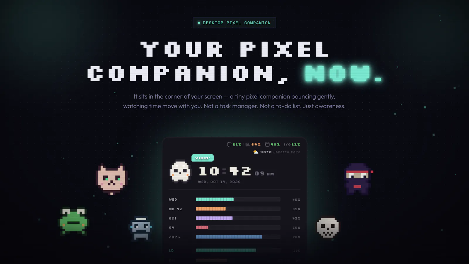 Now - Your Desktop Pixel Companion screenshot 2
