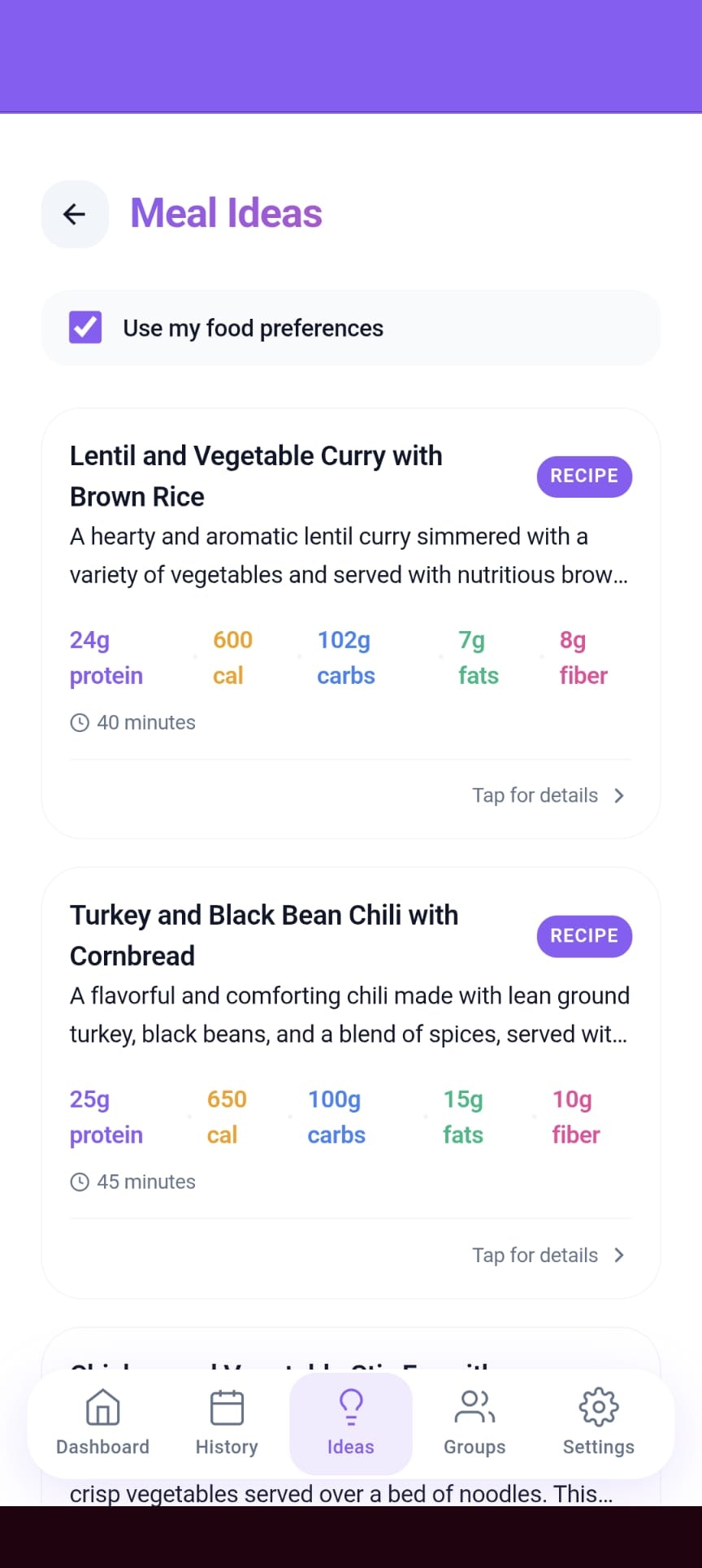 Chow Down - Screenshot 4 showing product features and functionality