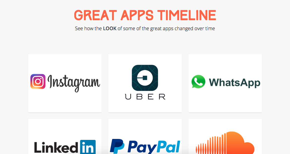 Great Apps Timeline gallery image