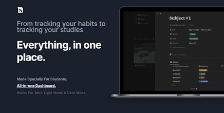 Notion All-in-one Dashboard | 2023 gallery image