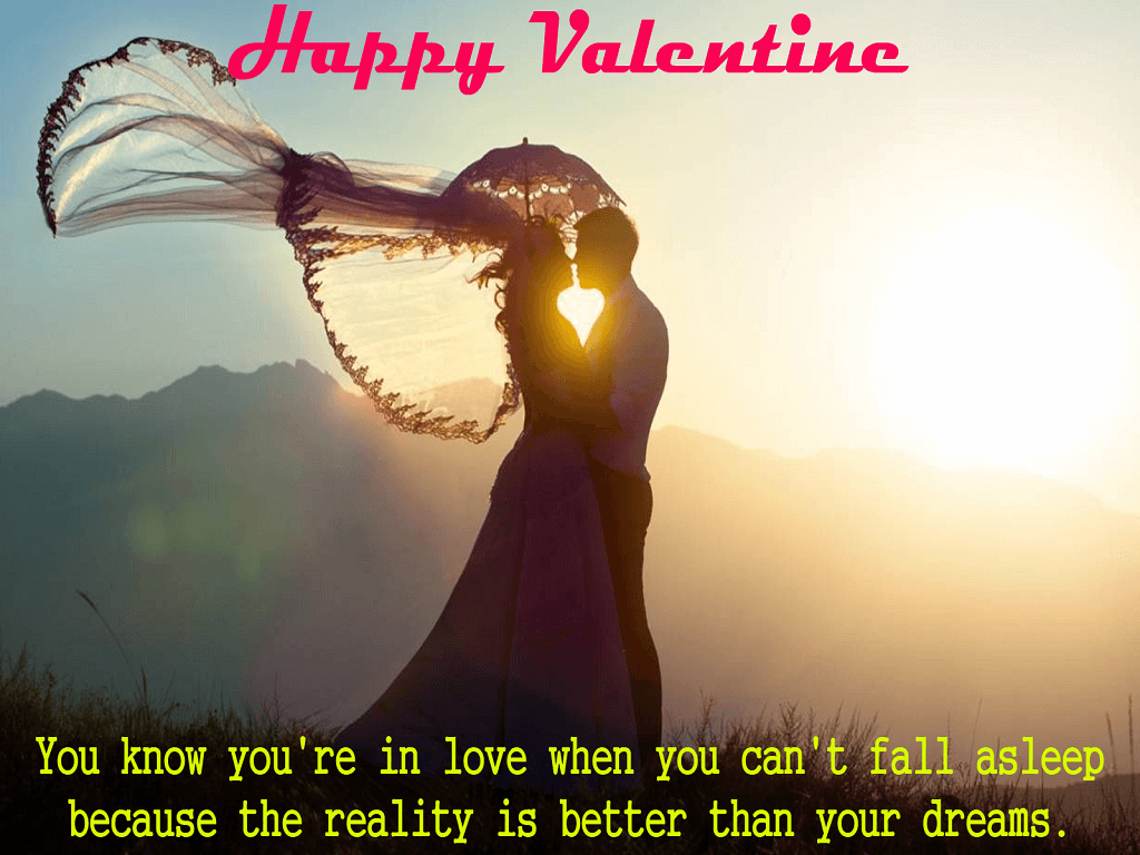 Valentine Romantic Couple Quotes Wallpaper gallery image