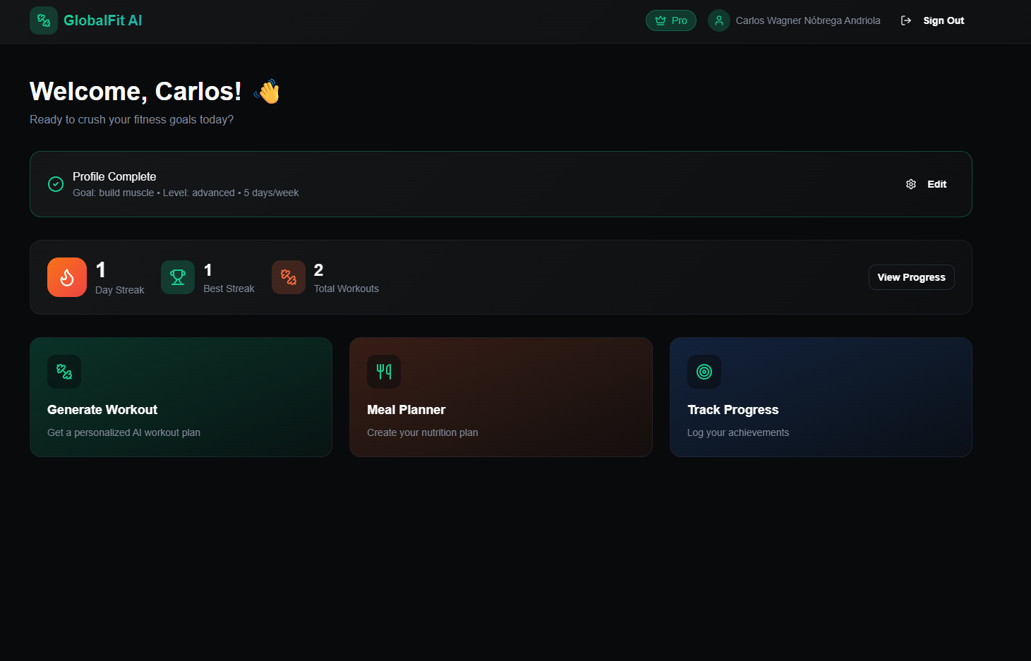 Global Fit - Screenshot 3 showing product features and functionality