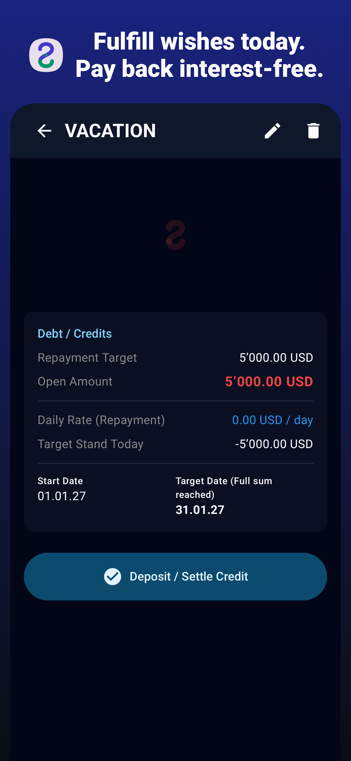 SmartSave: Savings & Goals - Screenshot 4 showing product features and functionality