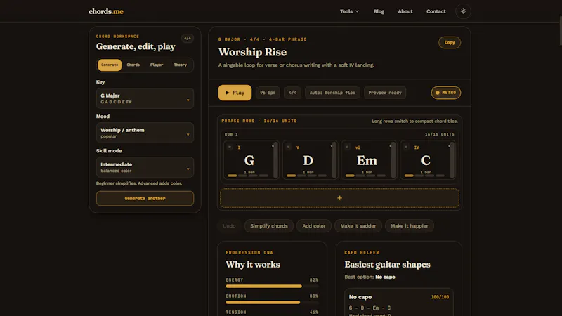 Chords.me screenshot 2