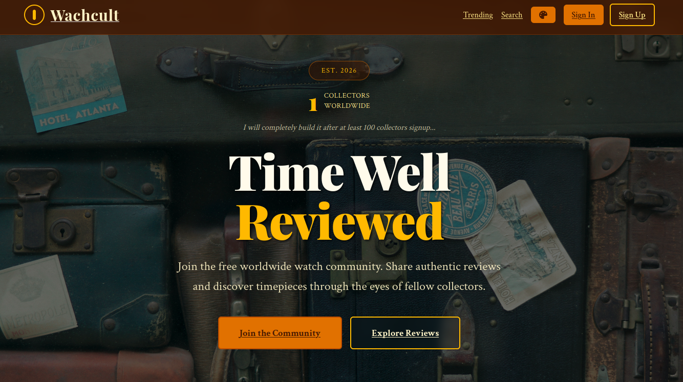 Wachcult - Main product screenshot demonstrating key features and user interface