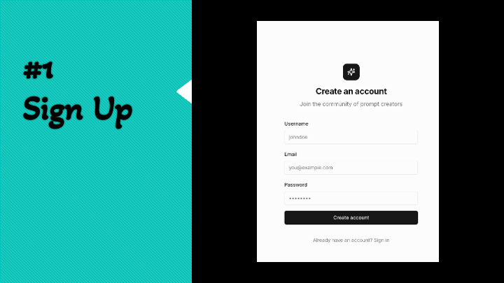 Give Me A Prompt - Screenshot 2 showing product features and functionality