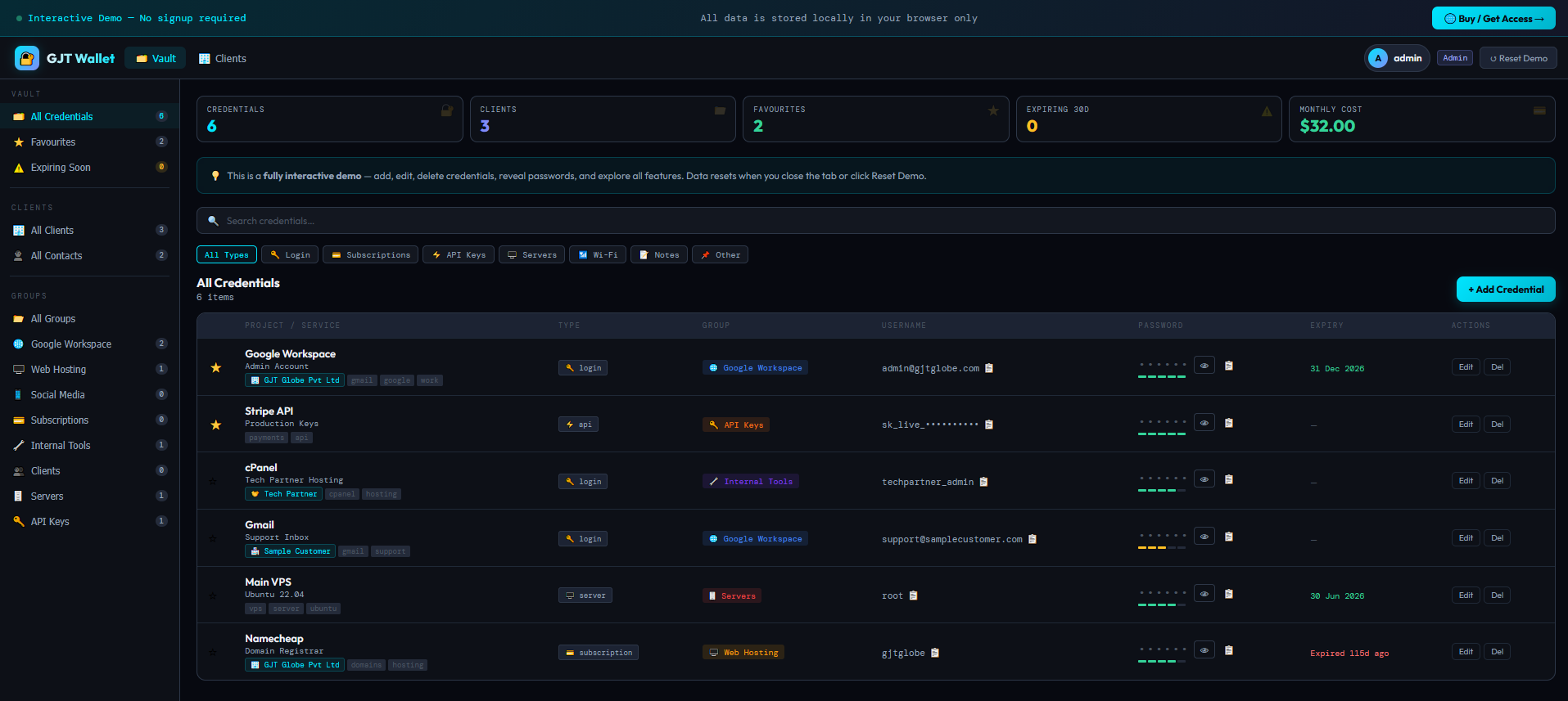 GJT Wallet gallery image