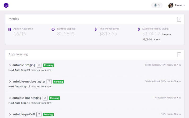 AutoIdle - Save Money on Heroku gallery image