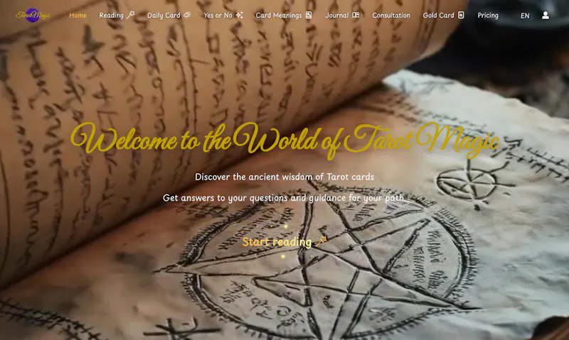 Tarot Magic screenshot 1