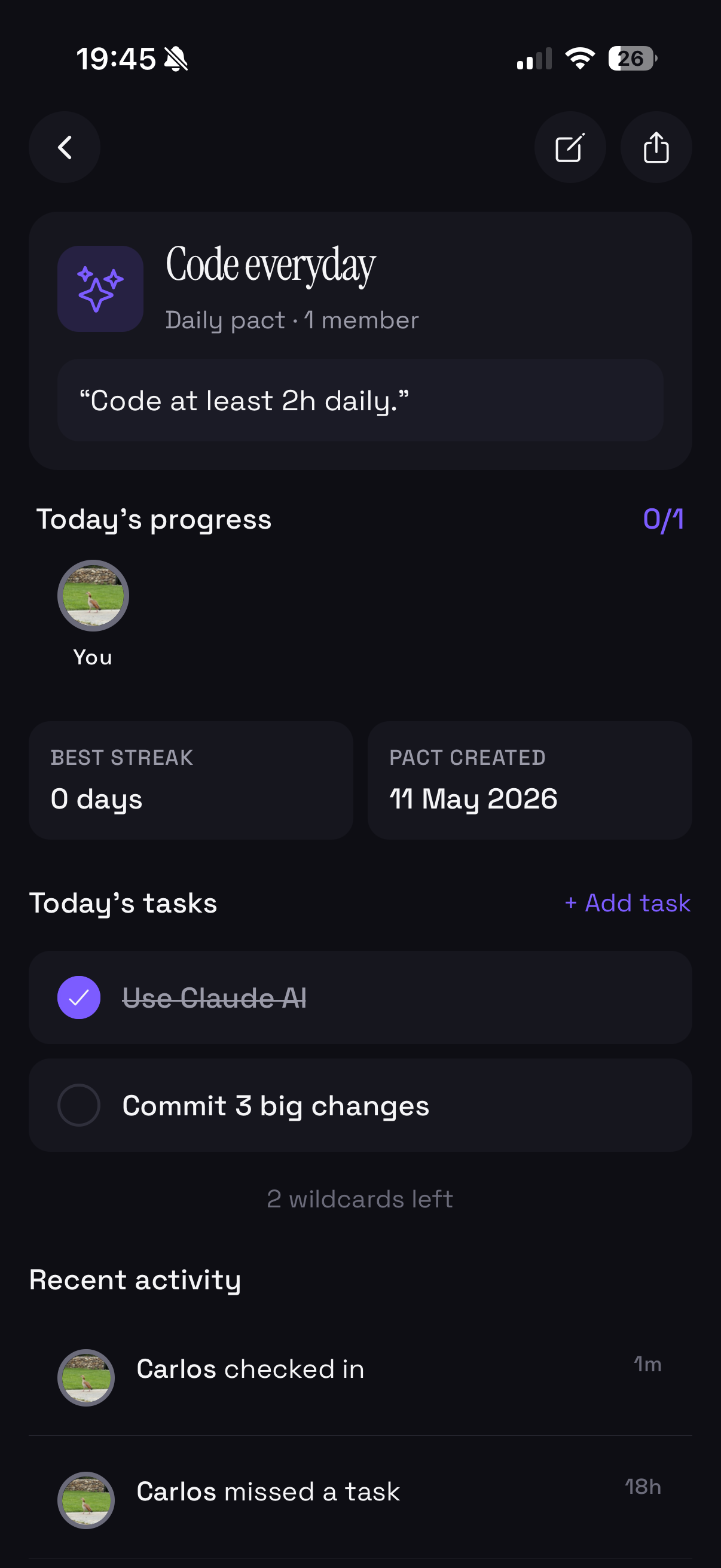 Pact: Share your goals gallery image