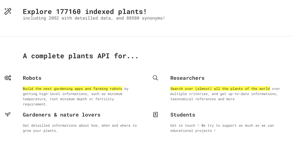 Trefle: A free API for plants, built from all botanical databases 🍀 ...