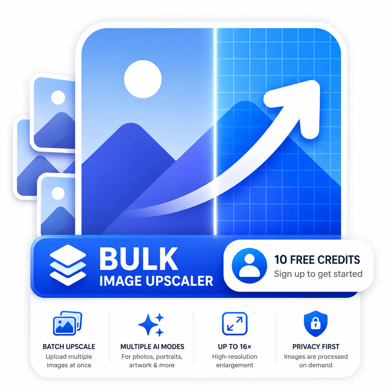 Bulk Image Upscaler logo