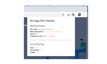 On Page SEO Checker for Google Chrome gallery image