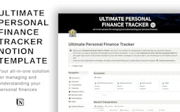 Notion Ultimate Personal Finance Tracker media 1