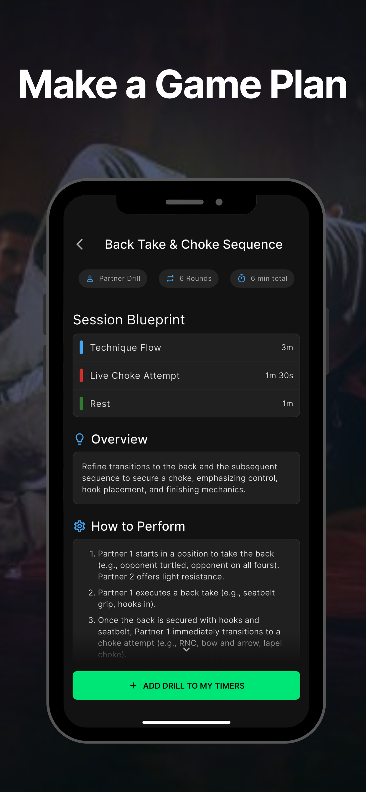 TapFlow: BJJ Timer & Drills - Screenshot 2 preview