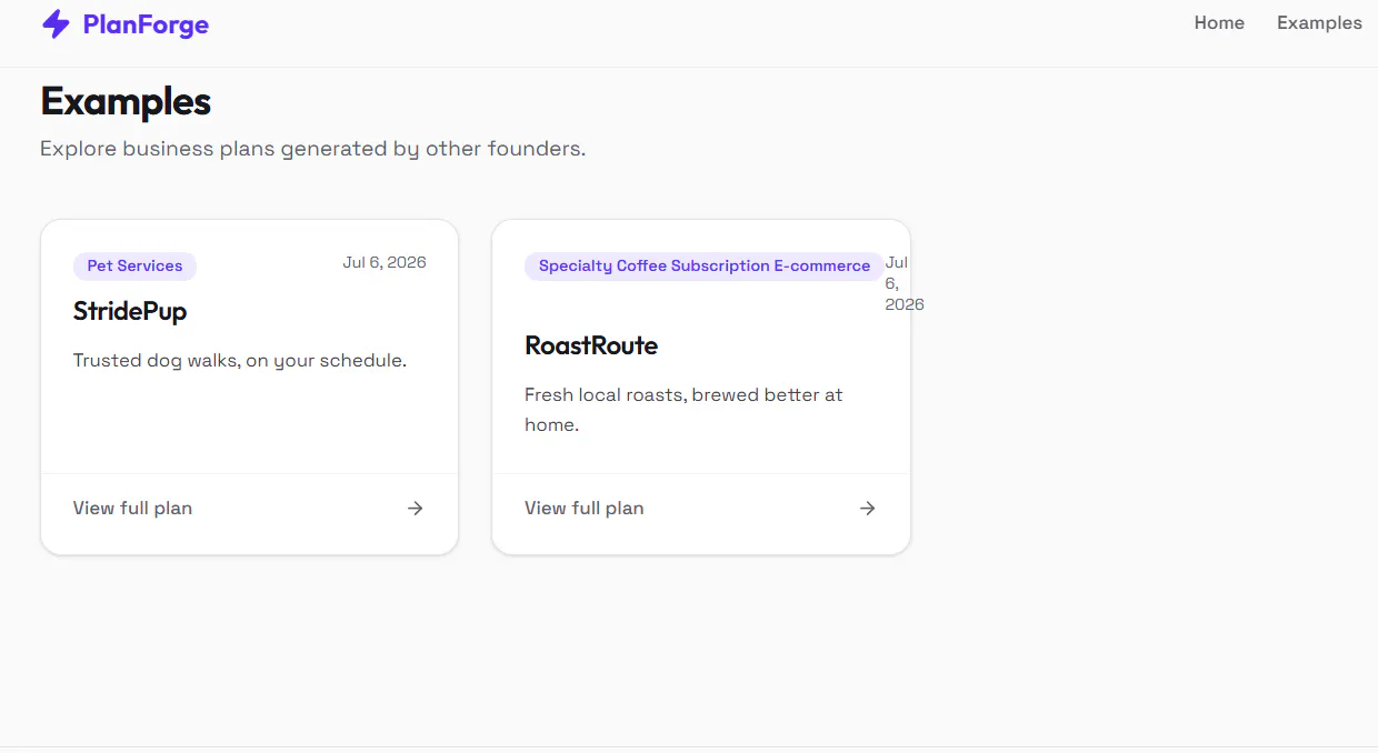 Buisness Plan generator 截图 2