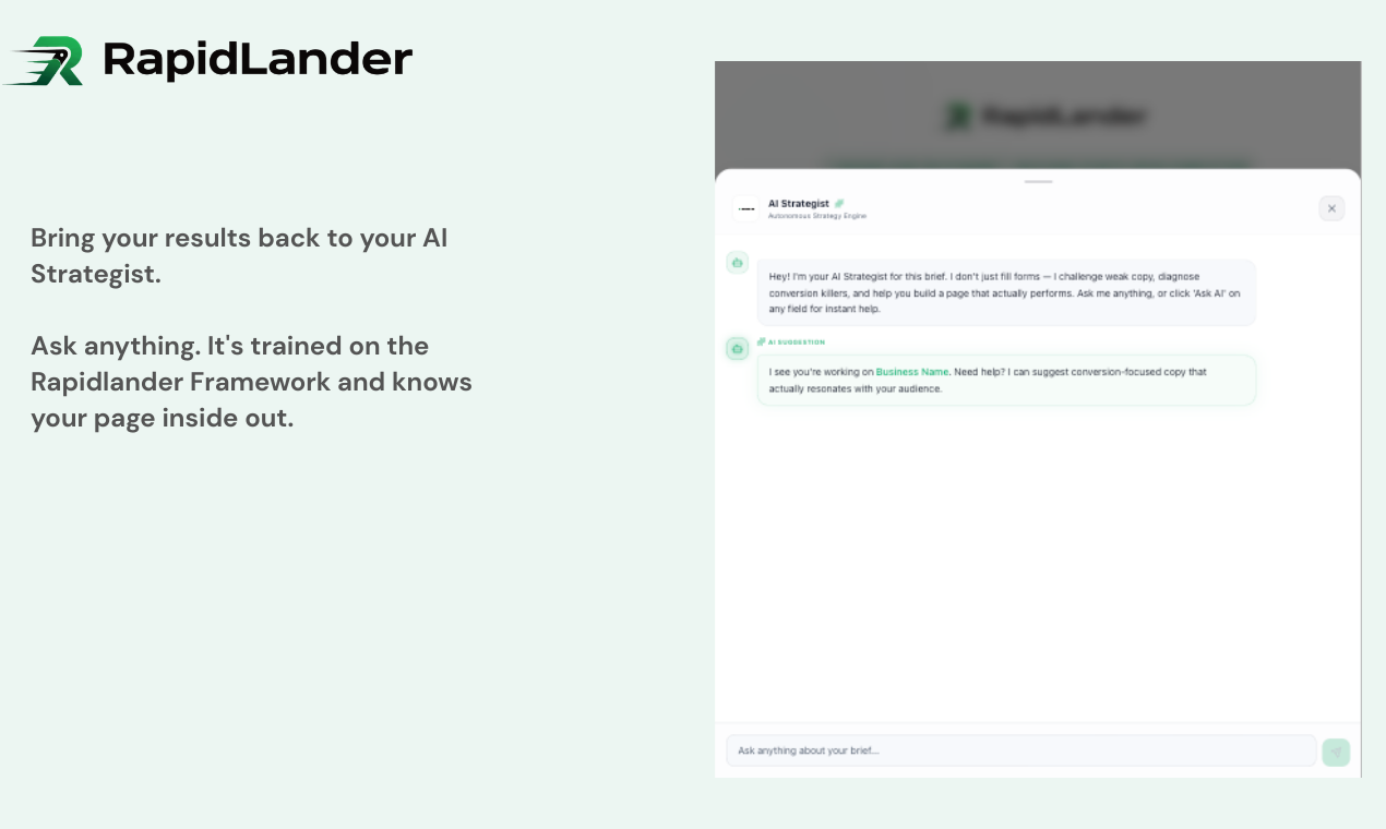 RapidLander - Screenshot 5 showing product features and functionality