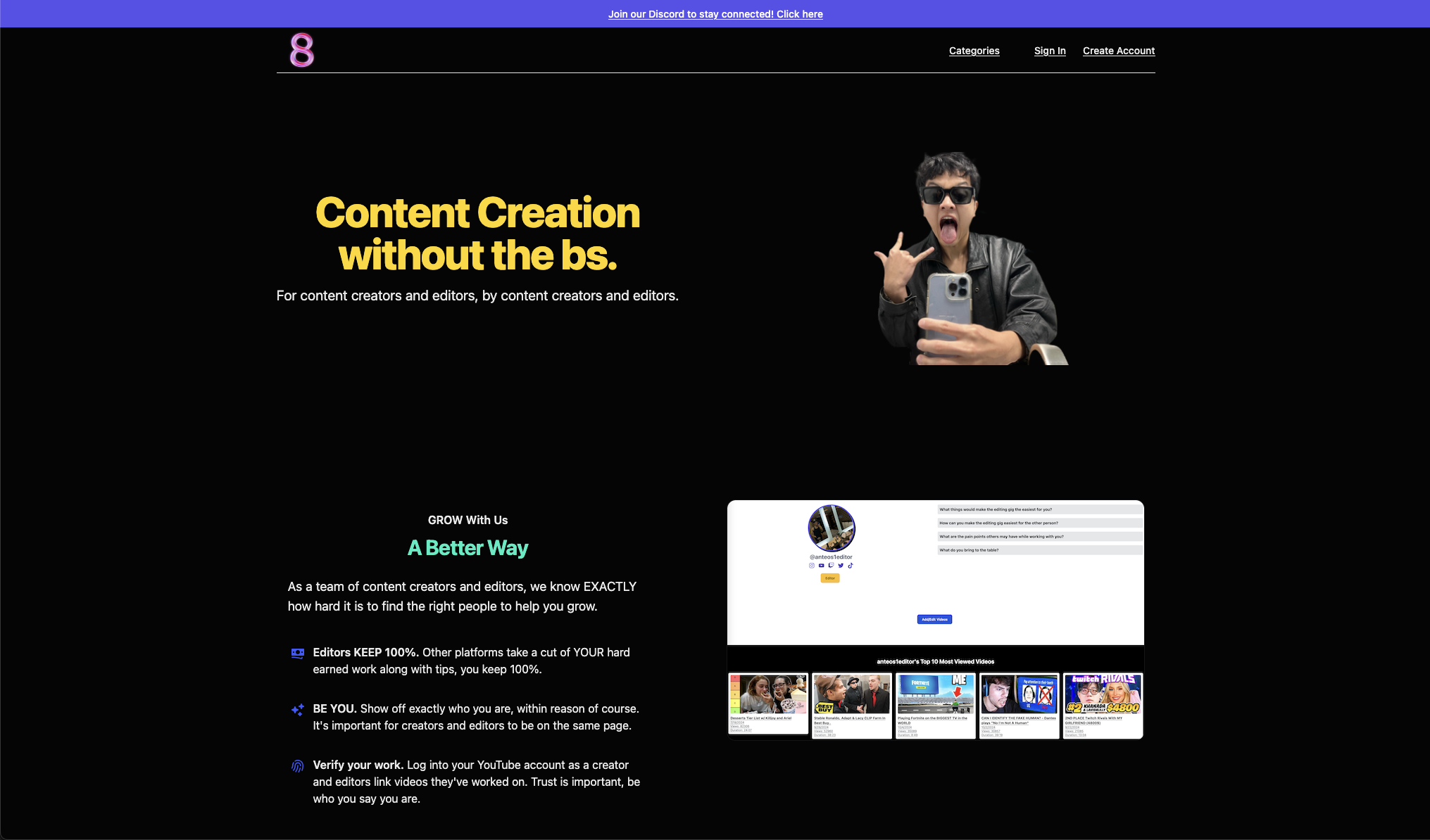 Média Contenu KRE8 - Fiverr pour les créateurs de contenu x éditeurs 2