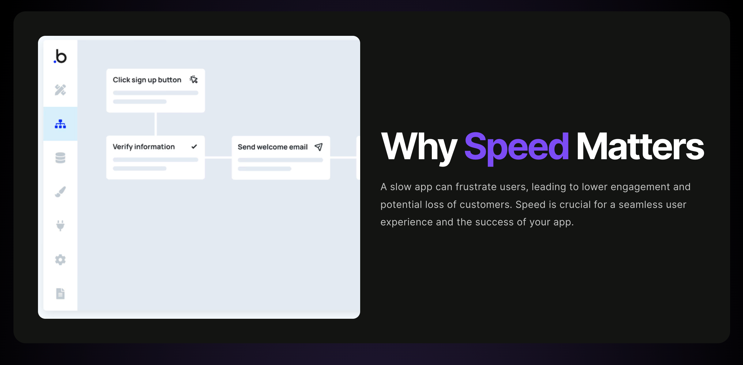 Média Bubble speedster - Boostez la vitesse de votre application Bubble 2