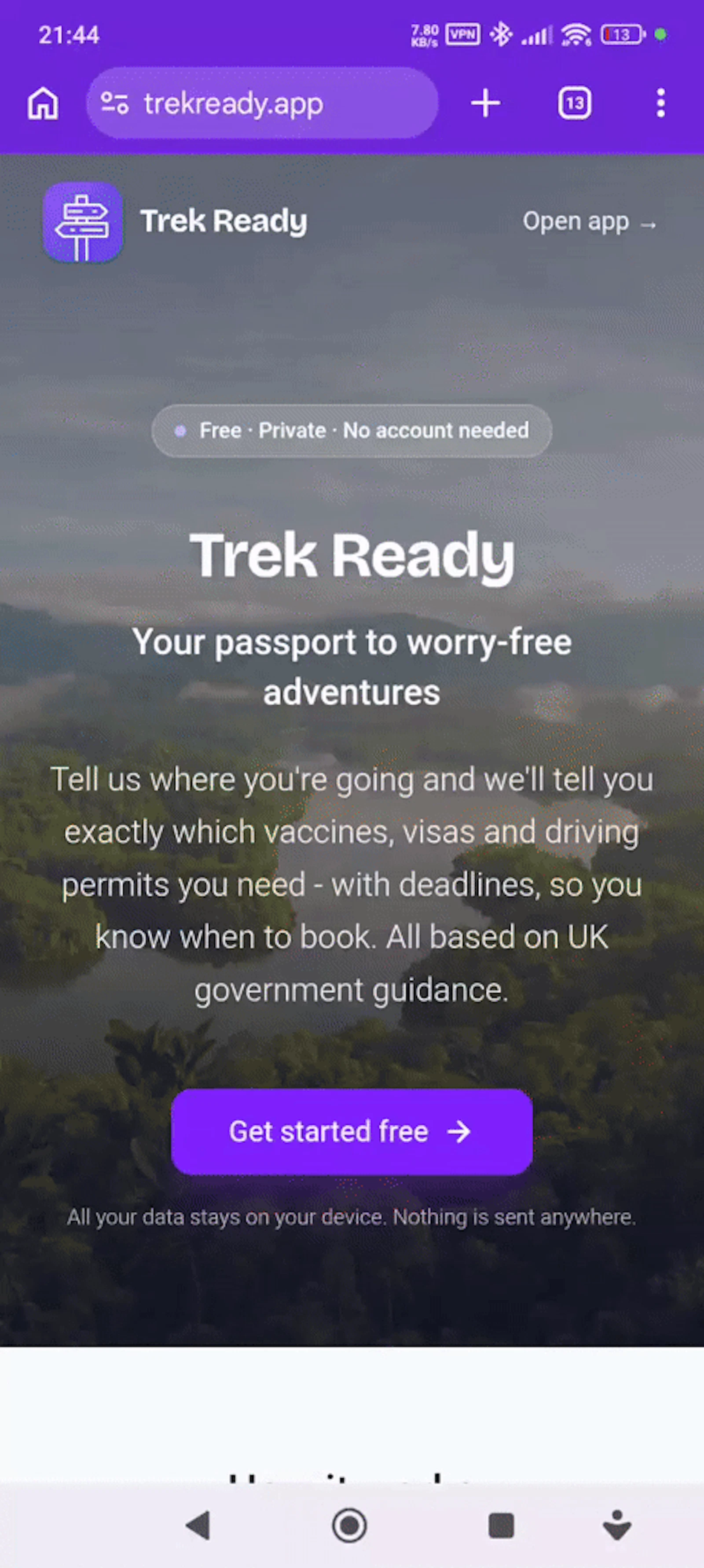 Trek Ready screenshot 1 (video preview)