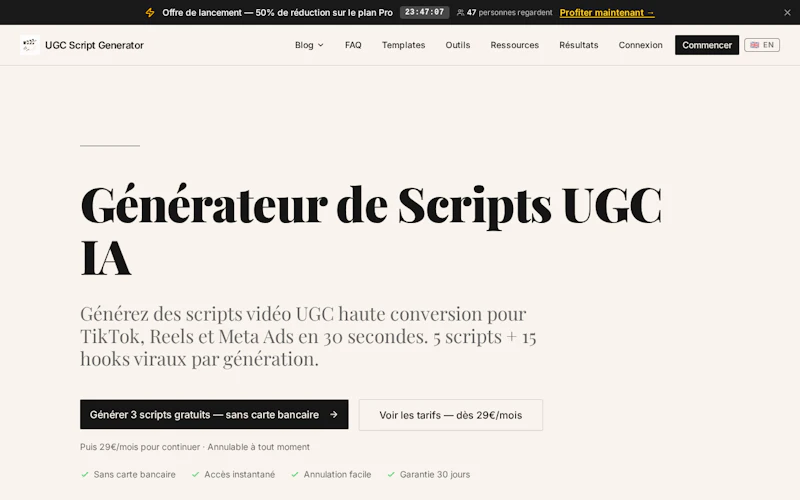 UGC Script Generator screenshot 3