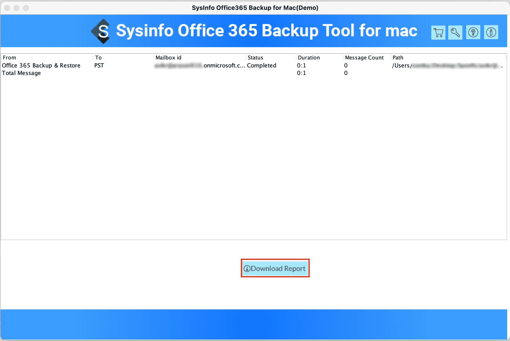 Sysinfo Office 365 أداة نسخ احتياطي لـ Mac media 6