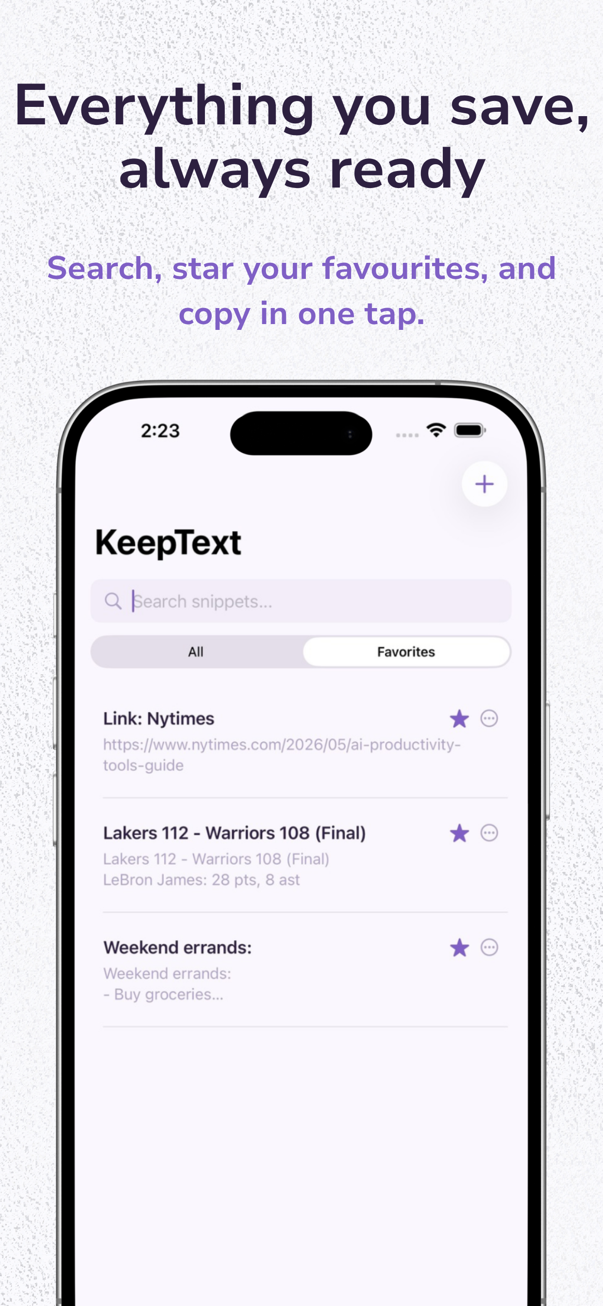KeepText gallery image