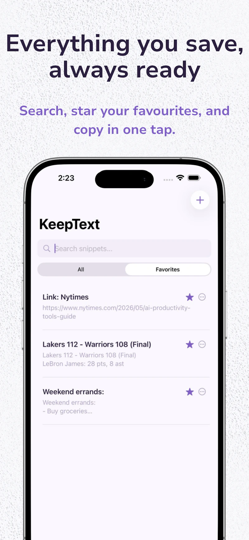KeepText screenshot 3